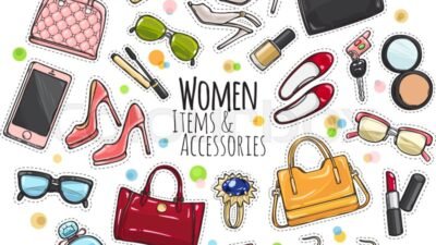 Hair Accessories Frame 4957842 Vector Art at Vecteezy