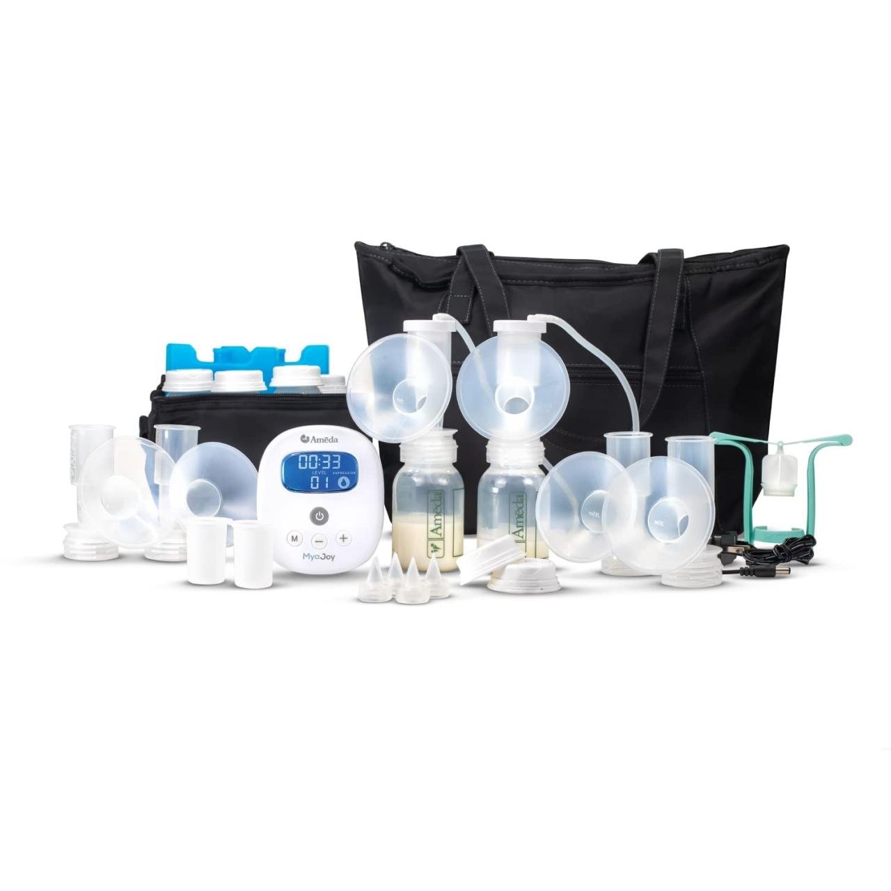 Ameda Mya Joy Plus Double Breast Pump with Deluxe Tote | Carewell