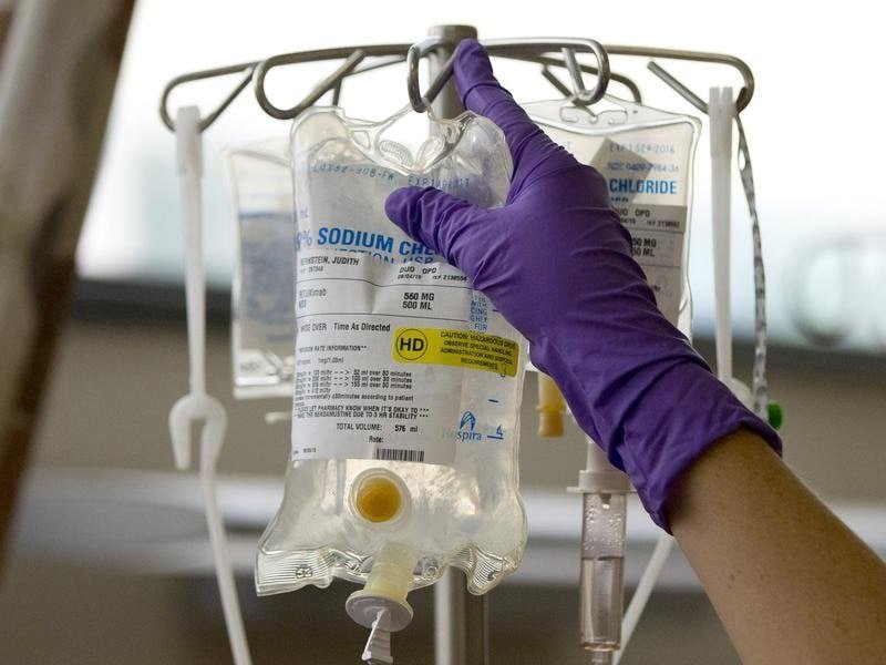 IV fluid bag on IV stand Stock Photo: 73088497 - Alamy