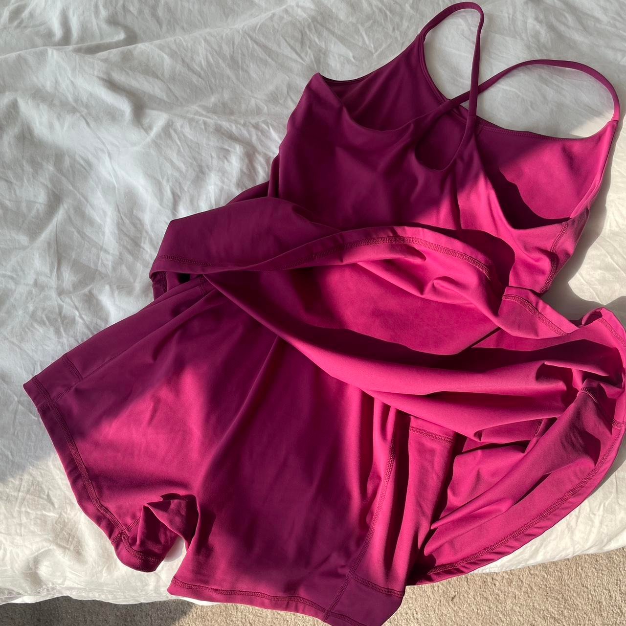 Halara exercise dress in beautiful magenta... - Depop